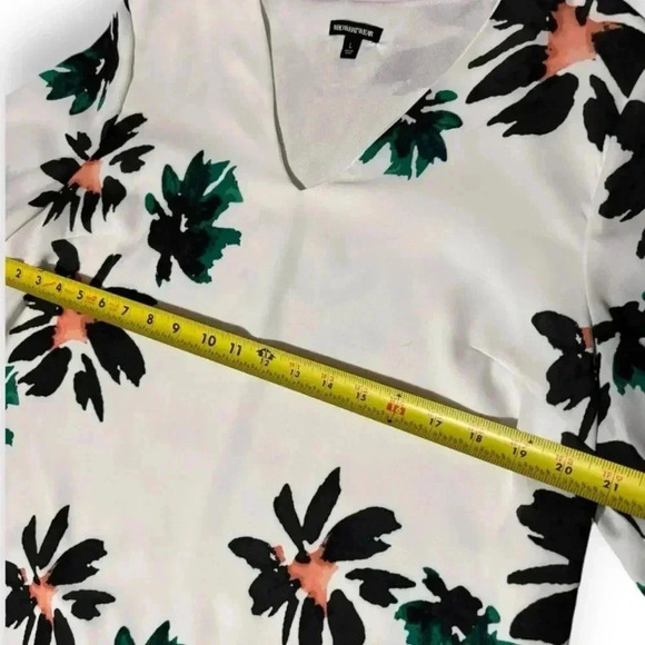 Who What Wear Knee Length Shift White Fully Lined Lightweight Floral Print Sress - Picture 12 of 16